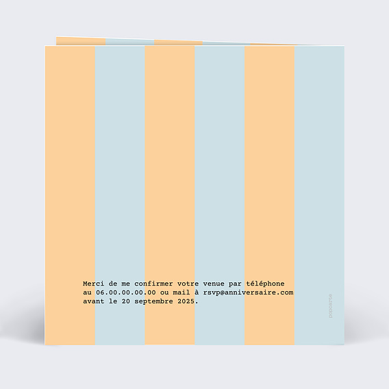 Invitation anniversaire Made in Verso