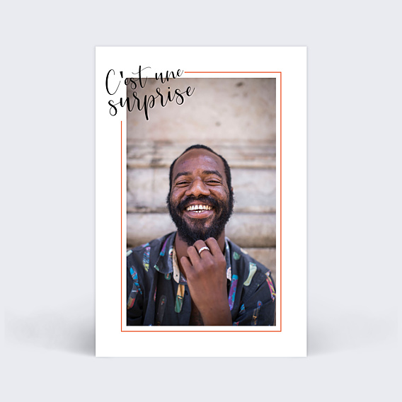 Invitation Anniversaire Adulte Cadre Typographique