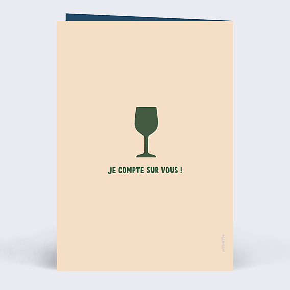 Invitation Anniversaire Adulte Verres colorés