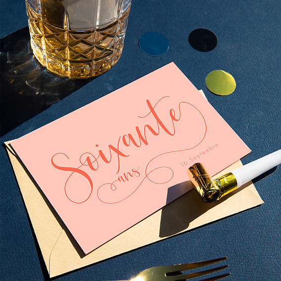 Invitation Anniversaire Adulte Milestone Soixante