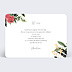Invitation anniversaire Wild Flowers Verso