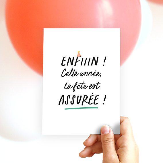 Invitation anniversaire Fête Assurée Après 4