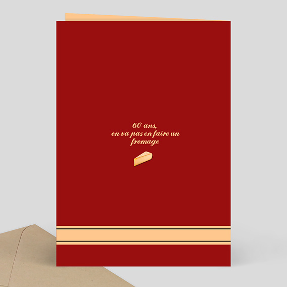 Invitation anniversaire Affiche Vintage Verso