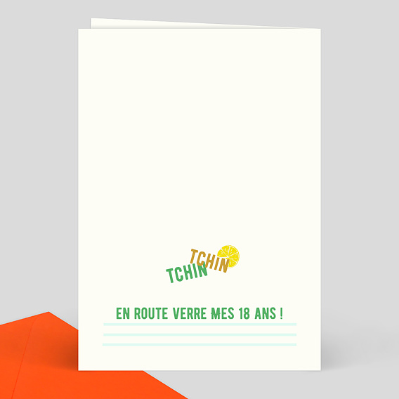 Invitation anniversaire Anni-Verre-Saire Verso