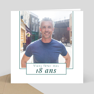 Invitation Anniversaire Adulte Modernité