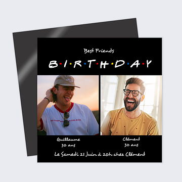 Invitation Anniversaire Adulte Copain de soirée