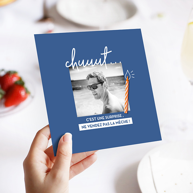 Invitation Anniversaire Bougie