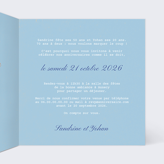 Invitation Anniversaire Adulte 2 Bonnes Raisons