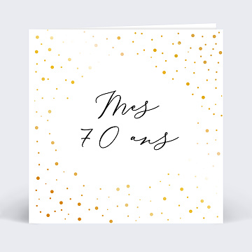 Invitation Anniversaire Adulte Dorure Anniversaire