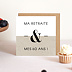 Invitation anniversaire Retraite Esperluette Chiné Après 4
