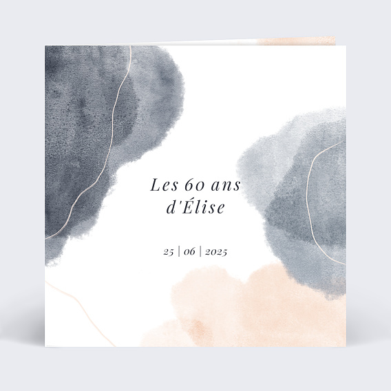 Invitation anniversaire Douce Couleur