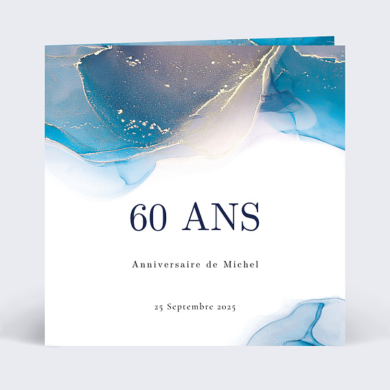 Invitation Anniversaire 60 ans - Popcarte