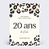 Invitation Anniversaire Adulte Imprimé animal
