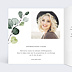 Invitation anniversaire Dorure Eucalyptus Intérieur Gauche