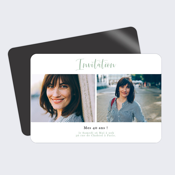 Invitation anniversaire Anniversaire Cinématic 2 Photos