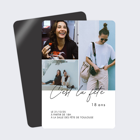 Invitation anniversaire La fête 