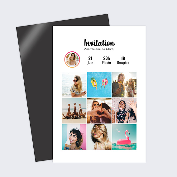 Invitation anniversaire Tendance