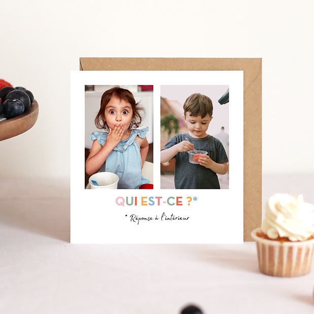Invitation Anniversaire Devinette Colorée Multi Anniversaire