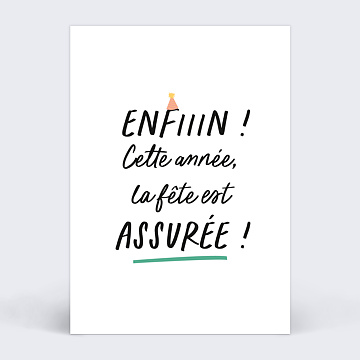 Invitation Anniversaire Adulte Fête Assurée