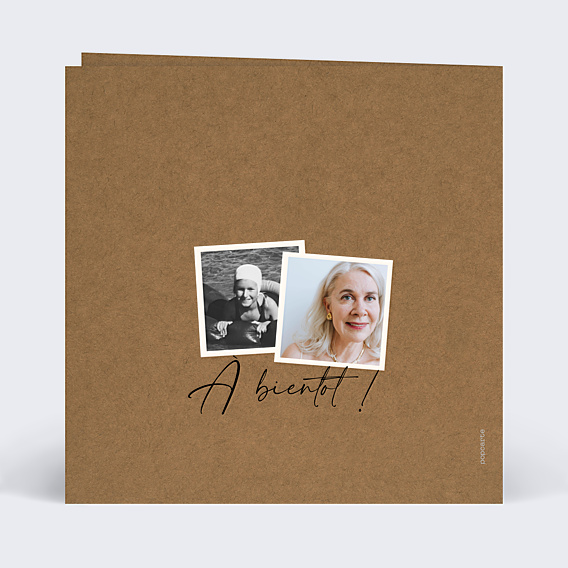 Invitation Anniversaire Adulte Kraft Vintage