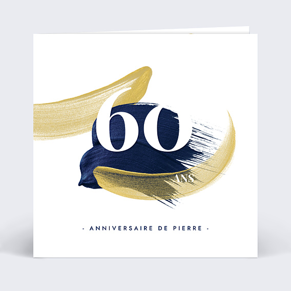 Invitation anniversaire Peinture éclatante