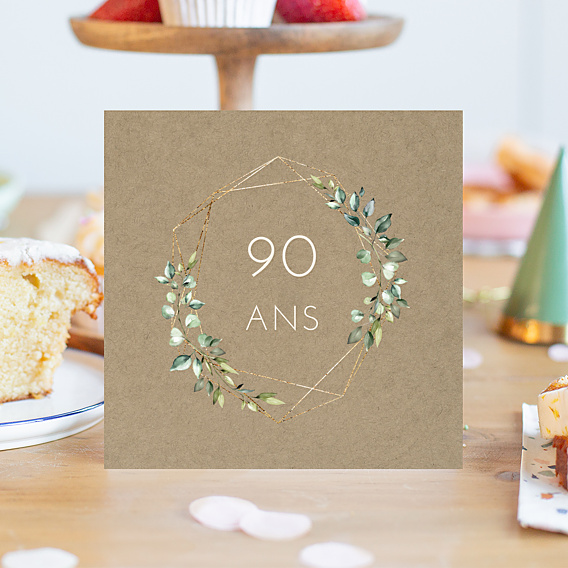 Invitation Anniversaire Adulte Eucalyptus Elégant