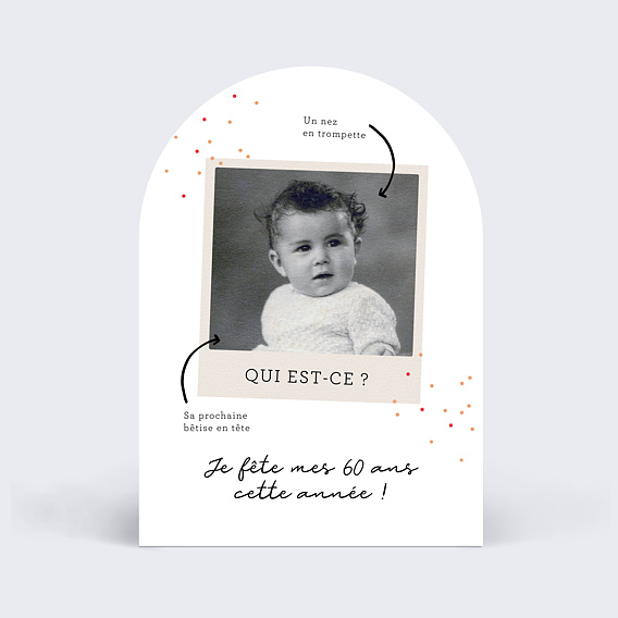 Invitation anniversaire Même caractère