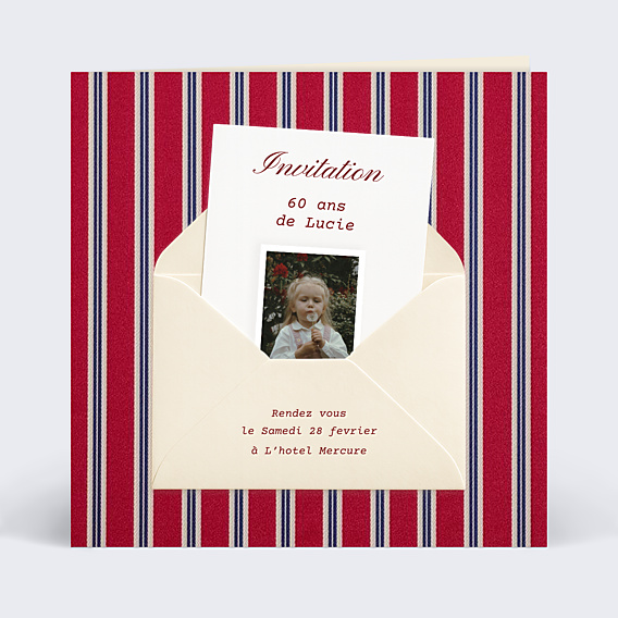 Invitation anniversaire Lettre