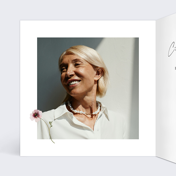 Invitation anniversaire Jardin Sauvage Intérieur Gauche