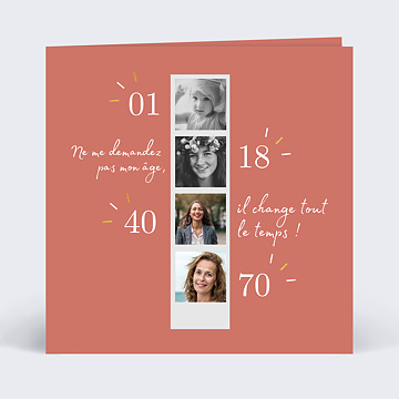 Invitation Anniversaire Adulte Graphique