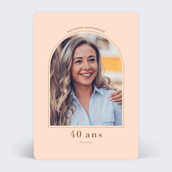 Invitation Anniversaire Adulte Moderne