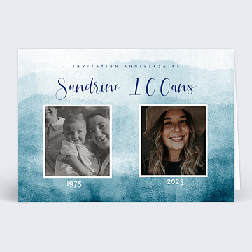 Invitation Anniversaire Adulte Flashback