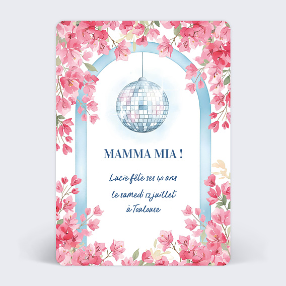 Invitation anniversaire Dancing Queen