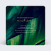 Invitation anniversaire Tropical Gold Verso
