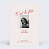 Invitation Anniversaire Adulte Lettrage héritage