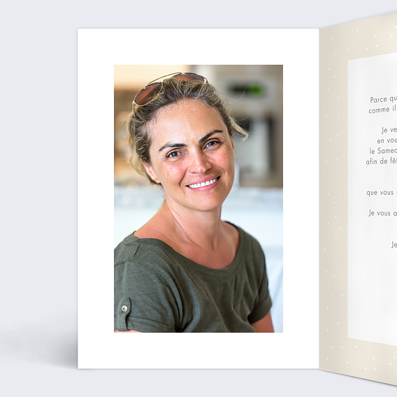 Invitation anniversaire Tchin Intérieur Gauche