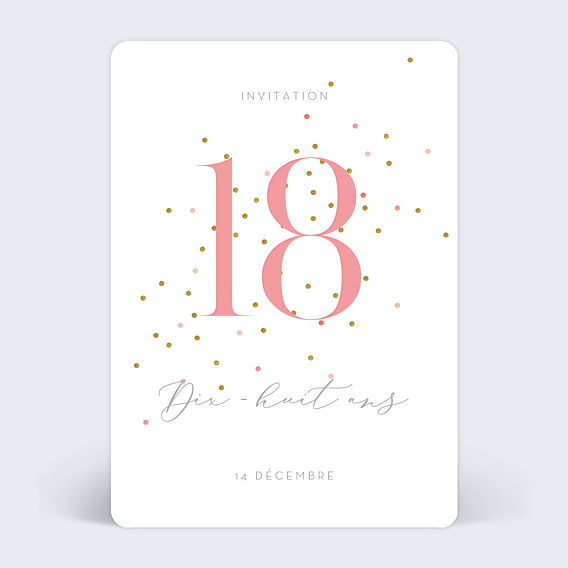 Invitation Anniversaire Adulte Milestone Petits Pois