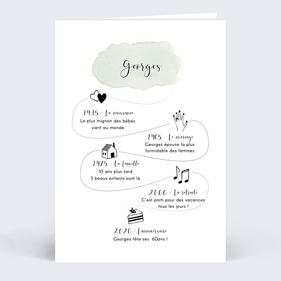 Invitation anniversaire Tempo