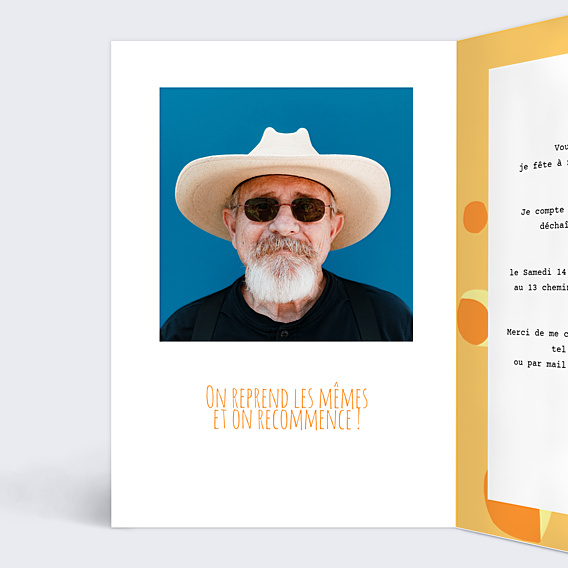 Invitation Anniversaire Adulte Say Cheeese
