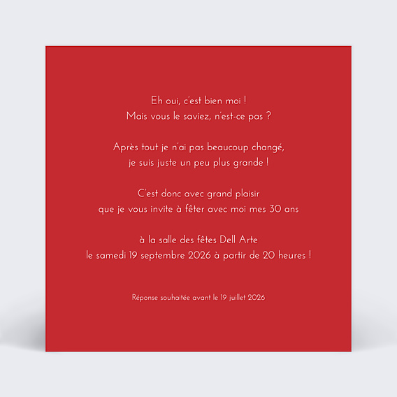 Invitation Anniversaire Adulte Devine Qui C'est