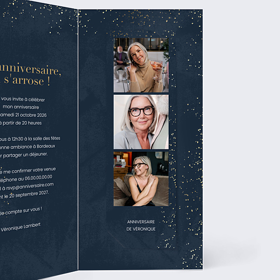Invitation Anniversaire Adulte Mémento