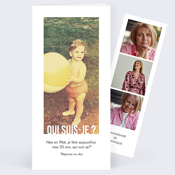Invitation Anniversaire Adulte Typographie Cadre