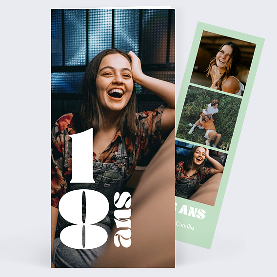 Invitation anniversaire 18 ans Original