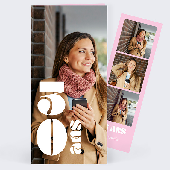 Invitation anniversaire 30 ans Original