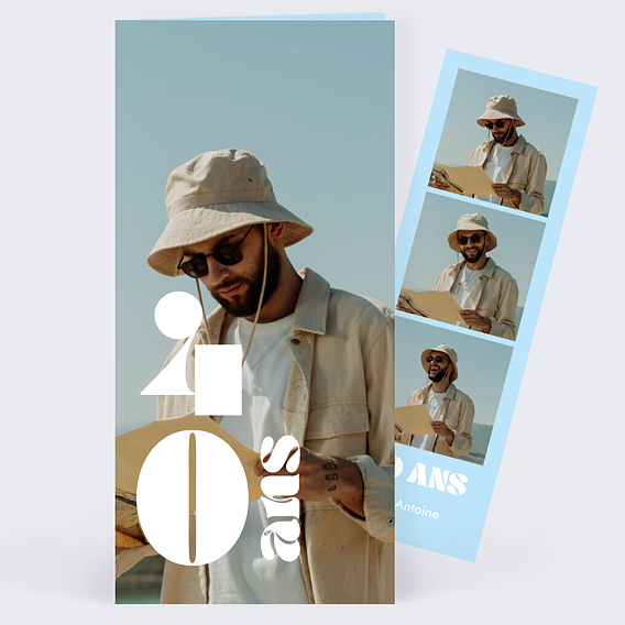 Invitation anniversaire 40 ans Original