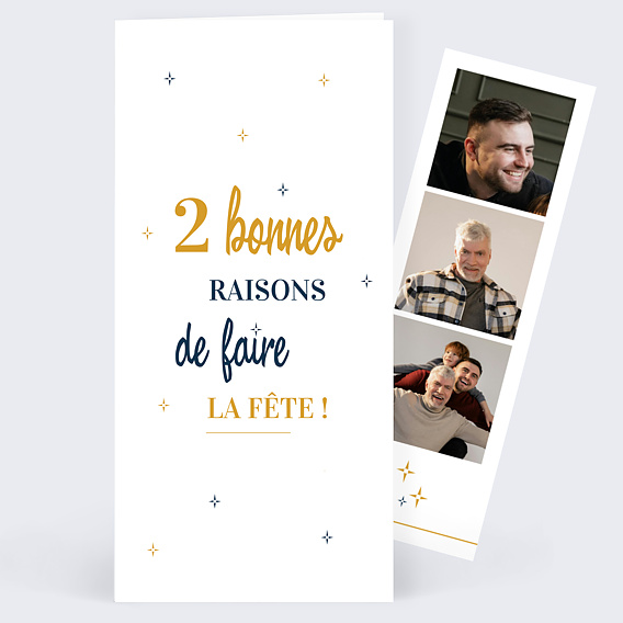 Invitation anniversaire Multi-raisons Multi-anniversaire
