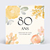 Invitation Anniversaire Adulte Jardin aquarelle