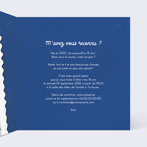 Invitation Anniversaire Adulte Paillettes Plats