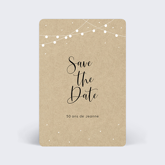 Invitation Anniversaire Adulte Save the date Guinguette