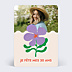 Invitation Anniversaire Adulte Jolie fleur